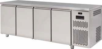 Desserte pâtissier GN1/1 inox 4 portes FREEZERLINE Desserte pâtissier GN1/1 inox 4 portes FREEZERLINE